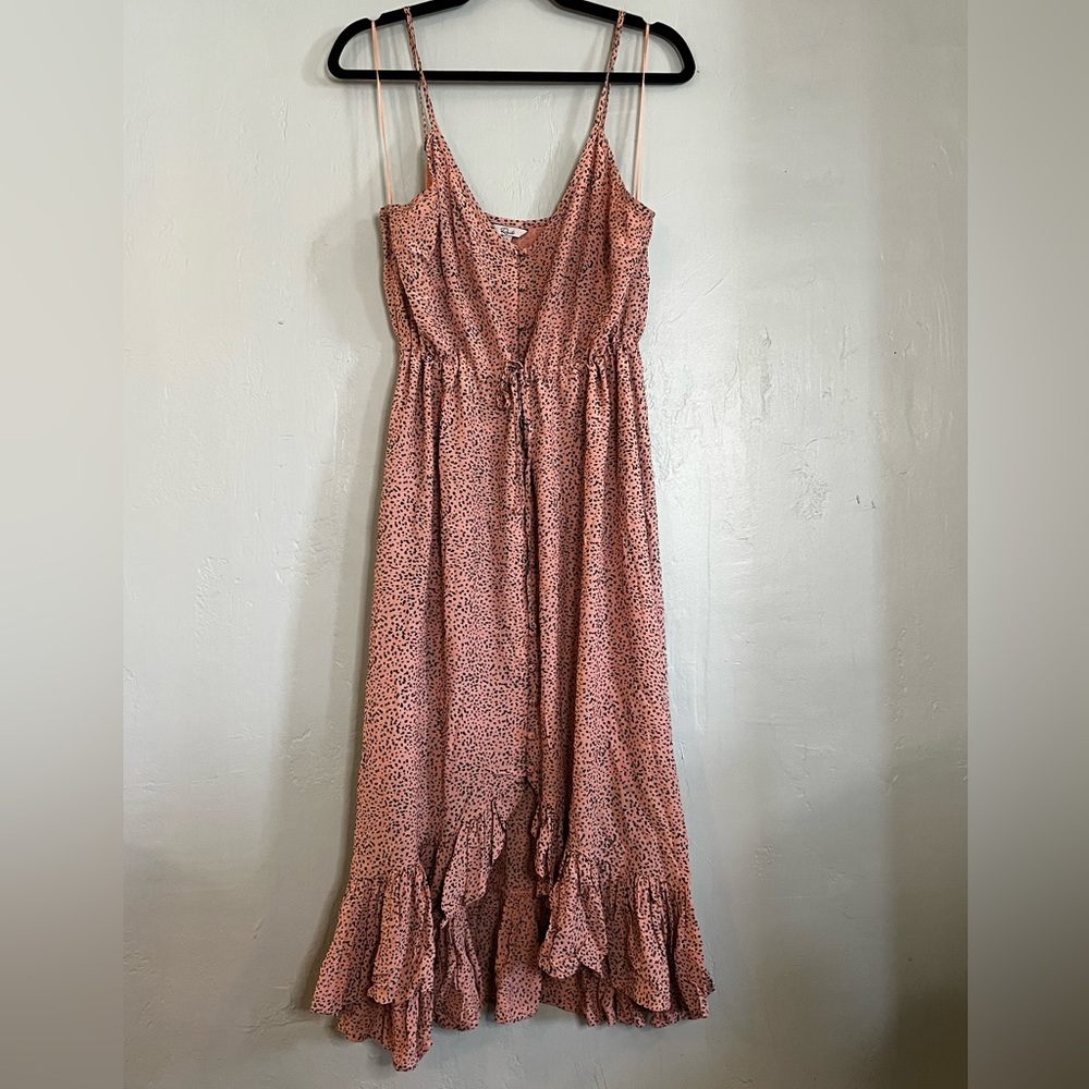 Rails Button Down Dress With Tie Waist - Size L - image 1